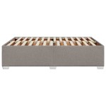 vidaXL Cadru de pat fără saltea, gri taupe, 160x200 cm, textil vidaXL Cadru de pat fără saltea, gri taupe, 160x200 cm, textil