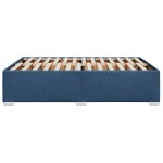 vidaXL Cadru de pat fără saltea, albastru, 160x200 cm, textil