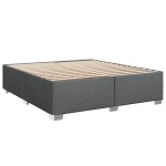 vidaXL Cadru de pat fără saltea, gri închis, 180x200 cm, textil
