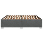 vidaXL Cadru de pat fără saltea, gri închis, 180x200 cm, textil
