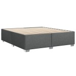vidaXL Cadru de pat fără saltea, gri închis, 180x200 cm, textil