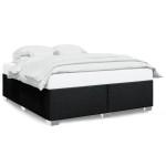 vidaXL Cadru de pat fără saltea, negru, 180x200 cm, textil vidaXL Cadru de pat fără saltea, negru, 180x200 cm, textil