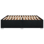 vidaXL Cadru de pat fără saltea, negru, 180x200 cm, textil vidaXL Cadru de pat fără saltea, negru, 180x200 cm, textil