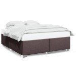 vidaXL Cadru de pat fără saltea, maro închis, 180x200 cm, textil vidaXL Cadru de pat fără saltea, maro închis, 180x200 cm, textil
