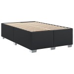 vidaXL Cadru de pat fără saltea Negru piele artificială