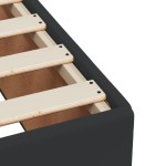 vidaXL Cadru de pat fără saltea Negru piele artificială