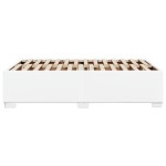 vidaXL Cadru de pat fără saltea alb 120x190 cm piele artificială