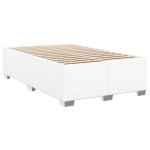 vidaXL Cadru de pat fără saltea alb 120x190 cm piele artificială