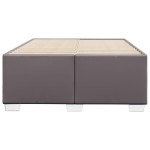 vidaXL Cadru de pat fără saltea gri 120x190 cm piele artificială