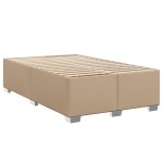 vidaXL Cadru de pat fără saltea cappuccino 120x190cm piele artificială