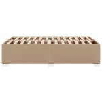 vidaXL Cadru de pat fără saltea cappuccino 120x190cm piele artificială