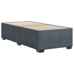 vidaXL Cadru de pat fără saltea, gri închis, 90x190 cm, catifea vidaXL Cadru de pat fără saltea, gri închis, 90x190 cm, catifea