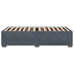 vidaXL Cadru de pat fără saltea, gri închis, 90x190 cm, catifea vidaXL Cadru de pat fără saltea, gri închis, 90x190 cm, catifea