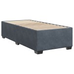 vidaXL Cadru de pat fără saltea, gri închis, 90x190 cm, catifea vidaXL Cadru de pat fără saltea, gri închis, 90x190 cm, catifea