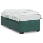 vidaXL Cadru de pat fără saltea, verde închis, 90x190 cm, catifea vidaXL Cadru de pat fără saltea, verde închis, 90x190 cm, catifea