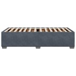 vidaXL Cadru de pat fără saltea, gri închis, 90x200 cm, catifea vidaXL Cadru de pat fără saltea, gri închis, 90x200 cm, catifea