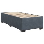 vidaXL Cadru de pat fără saltea, gri închis, 90x200 cm, catifea vidaXL Cadru de pat fără saltea, gri închis, 90x200 cm, catifea