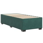 vidaXL Cadru de pat fără saltea, verde închis, 100x200 cm, catifea vidaXL Cadru de pat fără saltea, verde închis, 100x200 cm, catifea