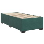 vidaXL Cadru de pat fără saltea, verde închis, 100x200 cm, catifea vidaXL Cadru de pat fără saltea, verde închis, 100x200 cm, catifea