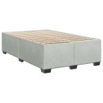 vidaXL Cadru de de pat fără saltea Gri deschis 120x190 cm catifea
