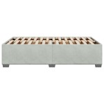 vidaXL Cadru de de pat fără saltea Gri deschis 120x190 cm catifea