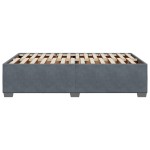 vidaXL Cadru de pat fără saltea Gri închis 120x190 cm catifea