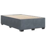 vidaXL Cadru de pat fără saltea Gri închis 120x190 cm catifea