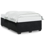 vidaXL Cadru de pat fără saltea Negru 120x190 cm catifea