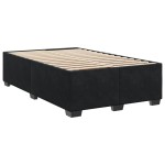 vidaXL Cadru de pat fără saltea Negru 120x190 cm catifea