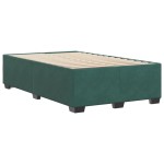 vidaXL Cadru de pat fără saltea verde închis 120x190 cm catifea