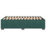 vidaXL Cadru de pat fără saltea verde închis 120x190 cm catifea