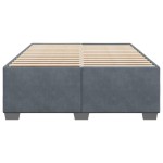 vidaXL Cadru de pat fără saltea, gri închis, 140x190 cm, catifea