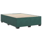 vidaXL Cadru de pat fără saltea, verde închis, 140x190 cm, catifea vidaXL Cadru de pat fără saltea, verde închis, 140x190 cm, catifea