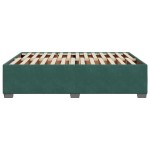vidaXL Cadru de pat fără saltea, verde închis, 140x190 cm, catifea vidaXL Cadru de pat fără saltea, verde închis, 140x190 cm, catifea