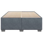 vidaXL Cadru de pat fără saltea, gri închis, 160x200 cm, catifea