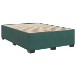 vidaXL Cadru de pat fără saltea, verde închis, 160x200 cm, catifea vidaXL Cadru de pat fără saltea, verde închis, 160x200 cm, catifea