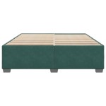 vidaXL Cadru de pat fără saltea, verde închis, 200x200 cm, catifea vidaXL Cadru de pat fără saltea, verde închis, 200x200 cm, catifea