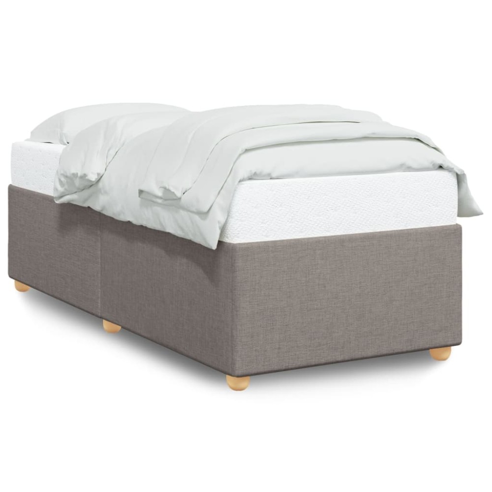 vidaXL Cadru de pat fără saltea Taupe 80x200 cm țesătură