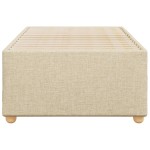 vidaXL Cadru de pat fără saltea cremă 80x200 cm țesătură