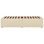 vidaXL Cadru de pat fără saltea cremă 80x200 cm țesătură