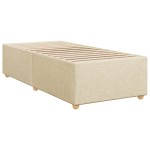 vidaXL Cadru de pat fără saltea cremă 90x190 cm țesătură vidaXL Cadru de pat fără saltea cremă 90x190 cm țesătură