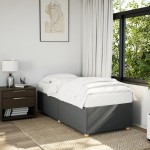 vidaXL Cadru de pat fără saltea, gri închis, 90x200 cm, textil vidaXL Cadru de pat fără saltea, gri închis, 90x200 cm, textil