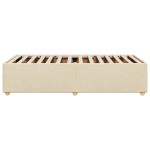 vidaXL Cadru de pat fără saltea cremă 90x200 cm țesătură
