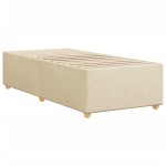vidaXL Cadru de pat fără saltea cremă 90x200 cm țesătură