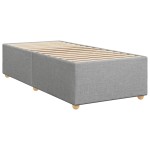vidaXL Cadru de pat fără saltea, gri deschis, 100x200 cm, textil