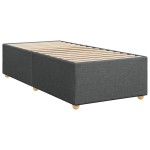 vidaXL Cadru de pat fără saltea, gri închis, 100x200 cm, textil