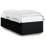 vidaXL Cadru de pat fără saltea, negru, 100x200 cm, textil
