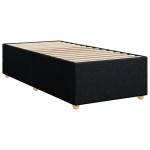 vidaXL Cadru de pat fără saltea, negru, 100x200 cm, textil