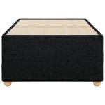 vidaXL Cadru de pat fără saltea, negru, 100x200 cm, textil