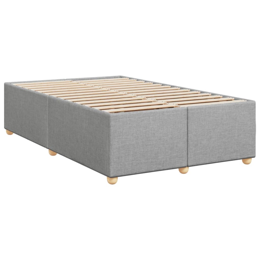vidaXL Cadru de pat fără saltea țesătură gri deschis 120x190 cm